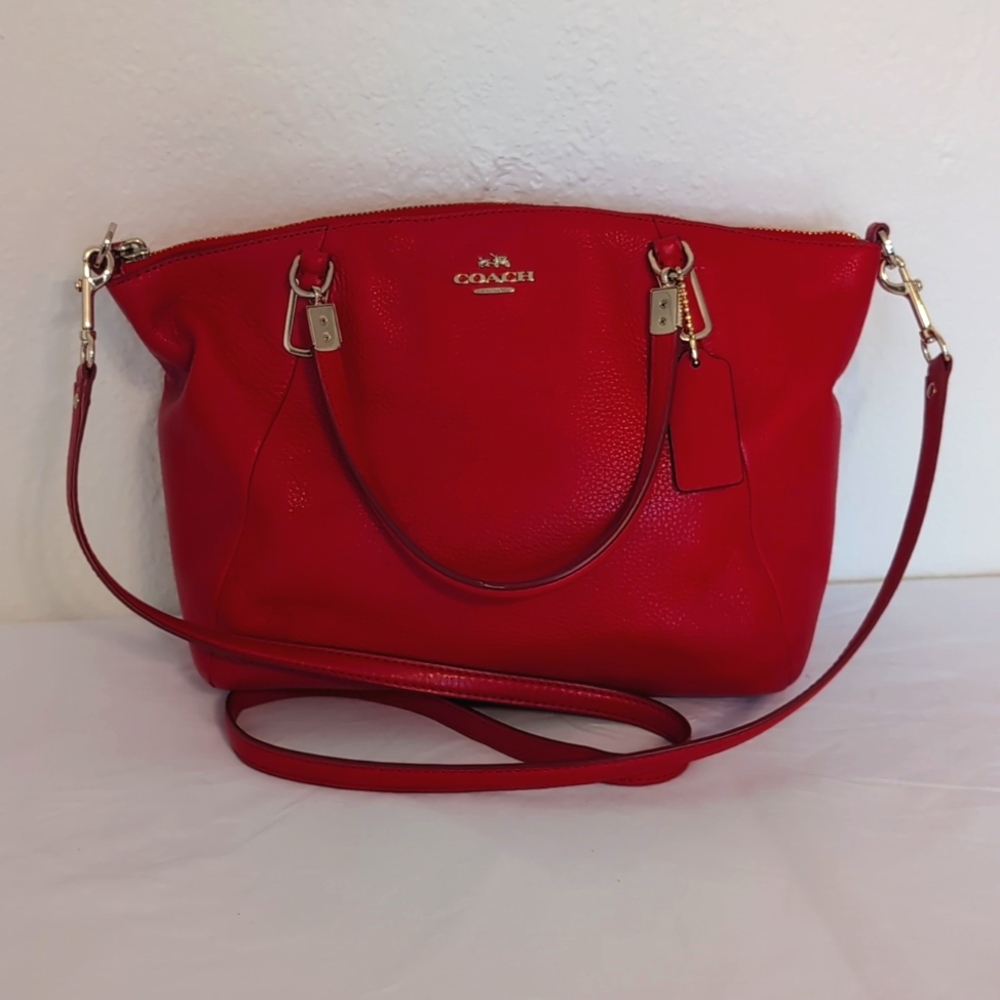 Coach Red Handbag - Picture 4 of 7